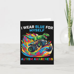 Tarjeta Uso Azul Para Mi Conciencia De Autismo En Rex Mons