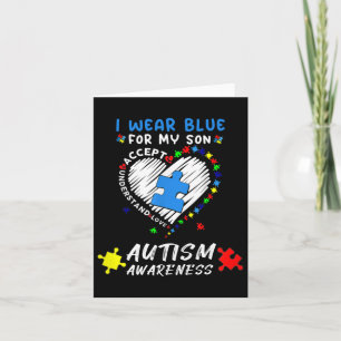 Tarjeta Uso Azul Para Mi Hijo Autismo Conciencia Azul