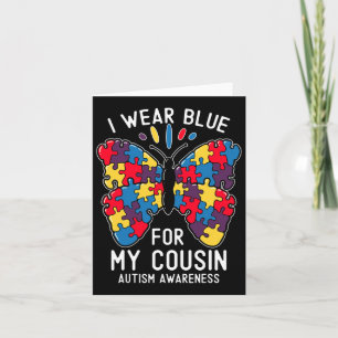 Tarjeta Uso Azul Para Mi Primo Autismo Día De Concienciaci