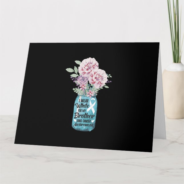 Tarjeta Uso Blanco Para Concienciar Sobre El Cáncer De Pul (Anverso)