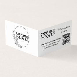 Tarjeta Uso Compartido De Foto boda Con Código QR