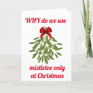 TARJETA USO DE MISTLETOE PARA "NUESTRO ANIVERSARIO"