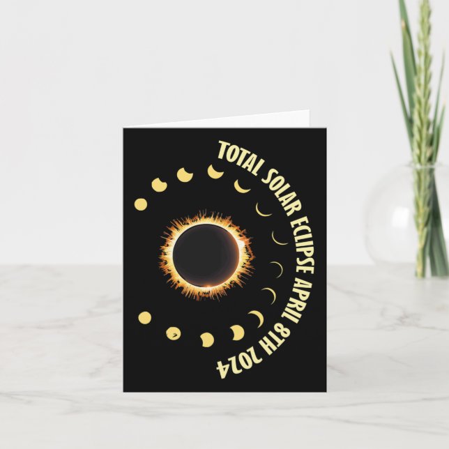Tarjeta Uso del grupo de coincidencia de eclipse solar 8 d (Anverso)