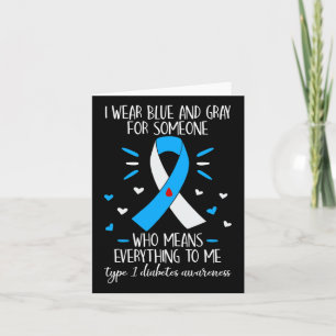 Tarjeta Uso Dia De Conciencia Sobre La Diabetes De Tipo 1 
