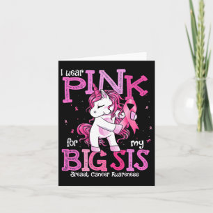 Tarjeta Uso El Rosa Para Mi Hermana Camisa Cáncer De Mama 