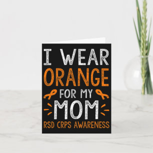 Tarjeta Uso Naranja Para Mi Mamá Guerrero Rsd Crps Awarene