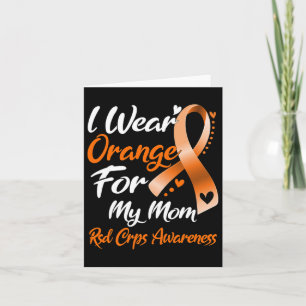 Tarjeta Uso Naranja Para Mi Mamá Rsd Crps Conciencia