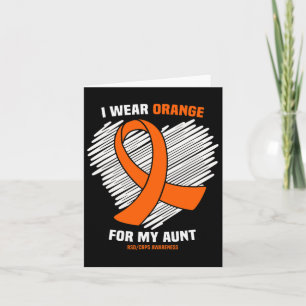 Tarjeta Uso Naranja Para Mi Tía Rsdcrps Conciencia