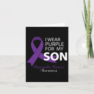 Tarjeta Uso Púrpura Para Mi Hijo - Consciente Del Cáncer P
