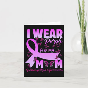Tarjeta Uso Púrpura Para Mi Mamá Fibromialgia Awareness Bu