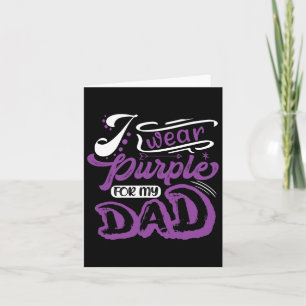Tarjeta Uso Púrpura Para Mi Papá Awarene De Cáncer Pancreá