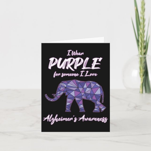 Tarjeta Uso Púrpura Por Alguien Que Amo A Heimerheimer Awa (Anverso)