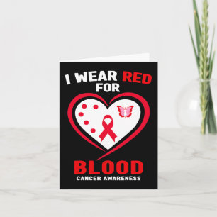 Tarjeta Uso Rojo Para Concienciación Sobre El Cáncer De Sa