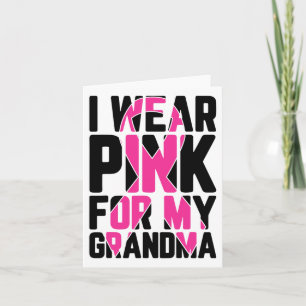 Tarjeta Uso Rosa Para Concienciar A Mi Abuela Sobre El Cán