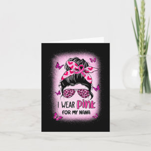 Tarjeta Uso Rosa Para Concienciar Sobre El Cáncer De Mama