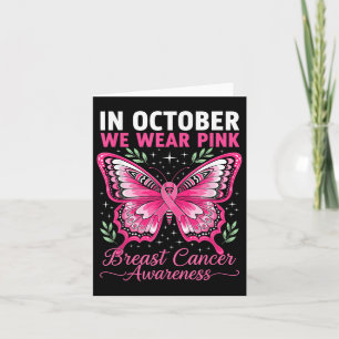 Tarjeta Uso Rosa Para Concienciar Sobre El Cáncer De Mama