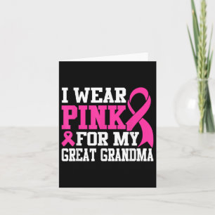 Tarjeta Uso Rosa Para Mi Abuela, Cáncer De Mama, Awa