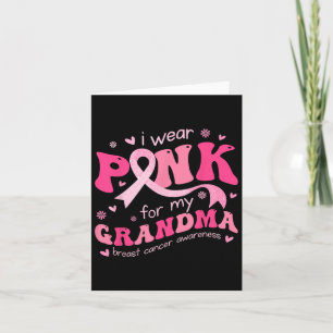 Tarjeta Uso Rosa Para Mi Abuela Mamá Cáncer De Mama Suppo