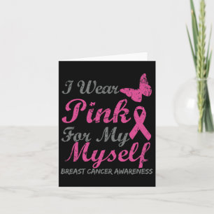 Tarjeta Uso Rosa Para Mi Conciencia Sobre El Cáncer De Mam