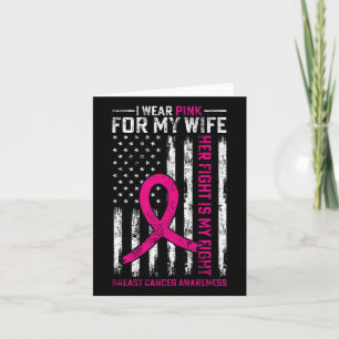 Tarjeta Uso Rosa Para Mi Esposa Conciencia Sobre El Cáncer