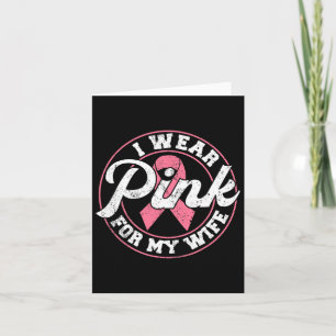 Tarjeta Uso Rosa Para Mi Esposa Concienciación Sobre El Cá