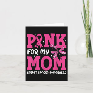 Tarjeta Uso Rosa Para Mi Mamá, Apoyo El Cáncer De Mama Con