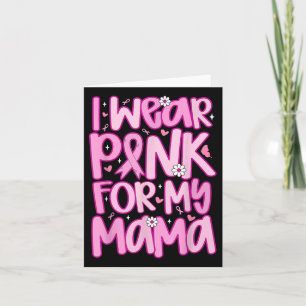 Tarjeta Uso Rosa Para Mi Mamá Cinta Cáncer De Mama