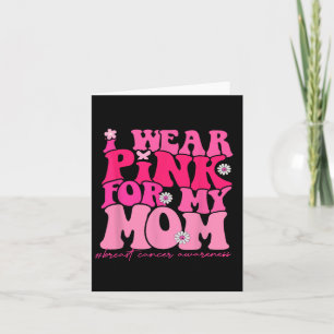 Tarjeta Uso Rosa Para Mi Mamá Conciencia Sobre El Cáncer D