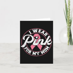 Tarjeta Uso Rosa Para Mi Mamá Para Concienciar Sobre El Cá