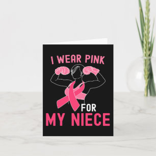 Tarjeta Uso Rosa Para Mi Niña - Apoyo El Cáncer De Mama W