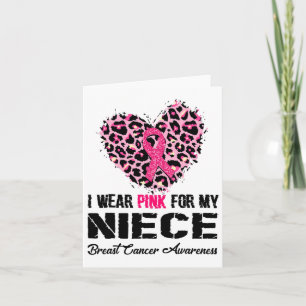 Tarjeta Uso Rosa Para Mi Niña Conciencia Sobre El Cáncer D