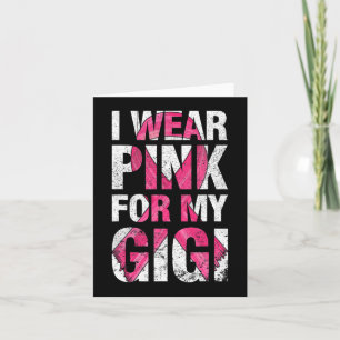 Tarjeta Uso Rosa Para Mi Rib De Sobreviviente De Cáncer De