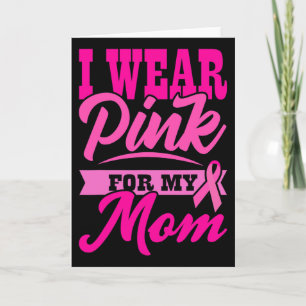 Tarjeta Uso Rosa Por Mi Mamá Día Mundial Contra El Cáncer