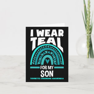 Tarjeta Uso Verde azulado Para Mi Hijo Conciencia Sobre El