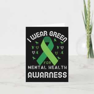 Tarjeta Uso Verde Para Hombres Camisas De Concienciación S