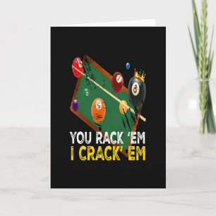 Tarjeta Usted Crem Em I Crack Em Billiard Pool