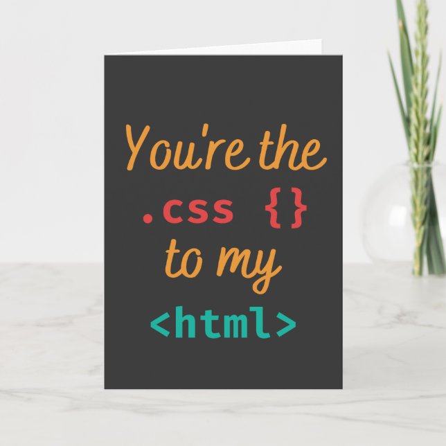 TARJETA USTED ES EL CSS DE MI HTML - WEB DEV PUN (Anverso)