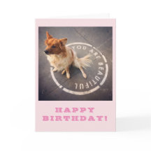 USTED ES HERMOSO • ¡FELIZ CUMPLEAÑOS! (rosa)