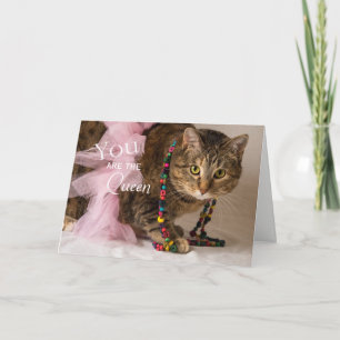 Tarjeta Usted es la reina