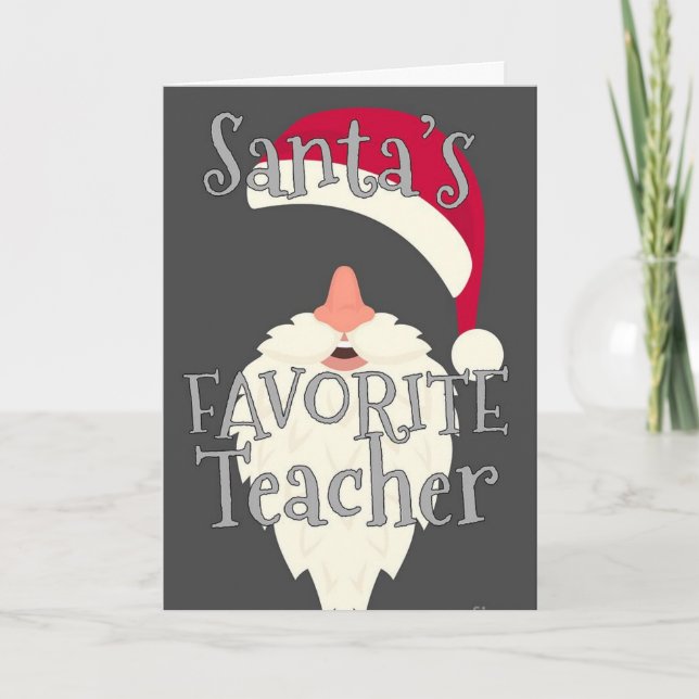 TARJETA USTED ES MI PROFESOR ESPECIAL "NAVIDADES WISHES" (Anverso)