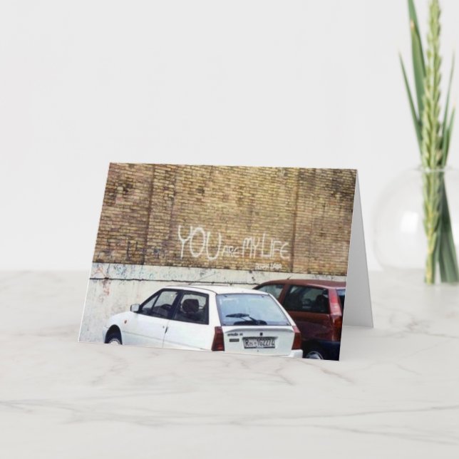 Tarjeta "Usted es mi vida" - Roma, Italia (Anverso)