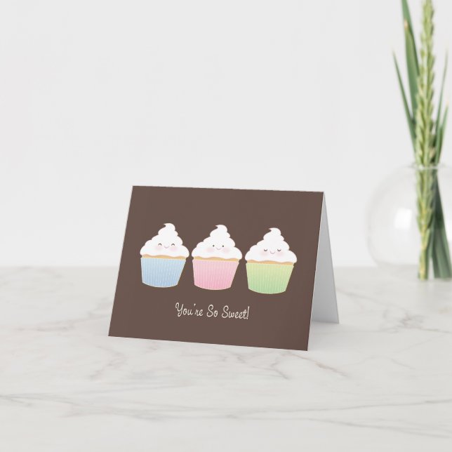 Tarjeta Usted es tan dulce (Anverso)