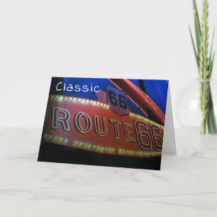 TARJETA USTED ES UN CLÁSICO COMO RT. 66! FELIZ CUMPLEAÑOS