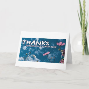 TARJETA USTED ESTÁ AGRADECIDO ***BOSS*** NAVIDADES