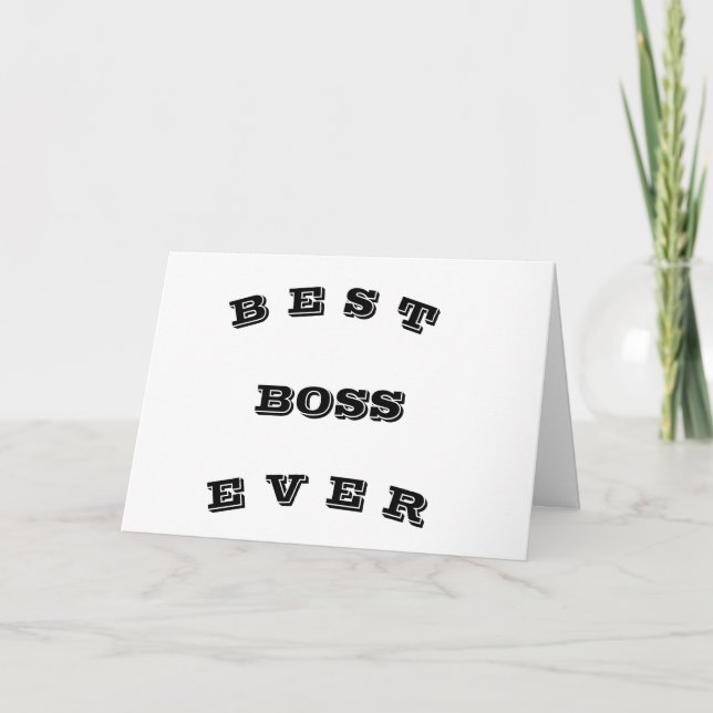 TARJETA USTED ESTÁ AGRADECIDO ***BOSS*** NAVIDADES (Anverso)