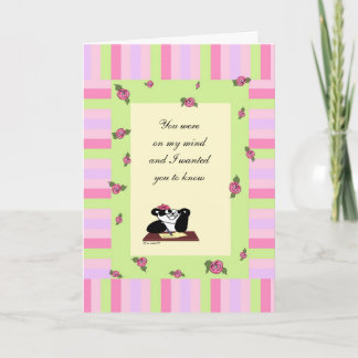 Tarjeta Usted estaba en mi mente