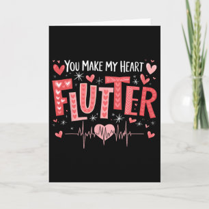 Tarjeta Usted Hace Mi Corazón Revolotear Enfermera Cardiac