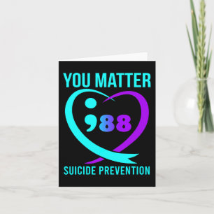 Tarjeta Usted Importa La Conciencia De 988 Para La Prevenc