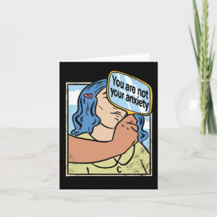Tarjeta Usted No Es Su Pegatina De Ansiedad 1