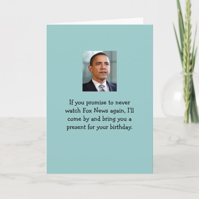 Tarjeta ¡Usted no es watchin Fox News! (Anverso)